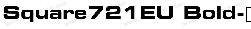 Square721EU Bold字体转换